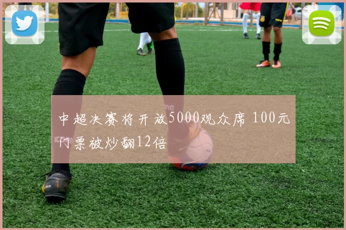 中超决赛将开放5000观众席 100元门票被炒翻12倍